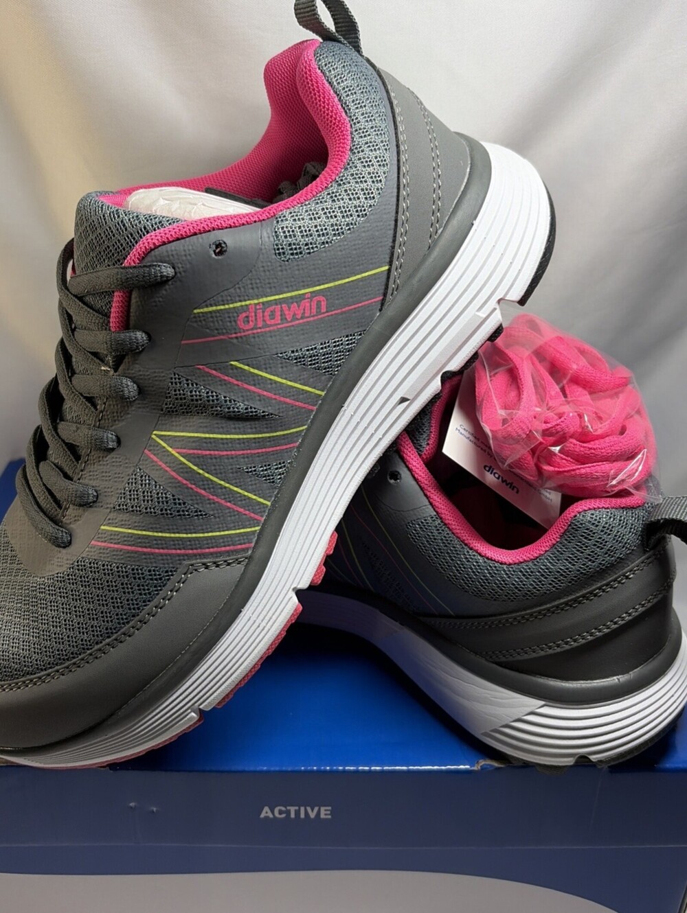 Diawin Active Shoes for Women Size 8 Cloudy Orchid Medium Width